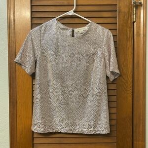 Monteau metallic crop blouse - size M